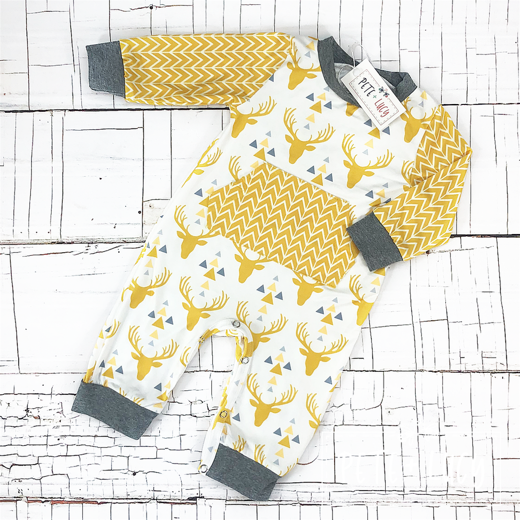Oh Deer: Boy's Infant Romper