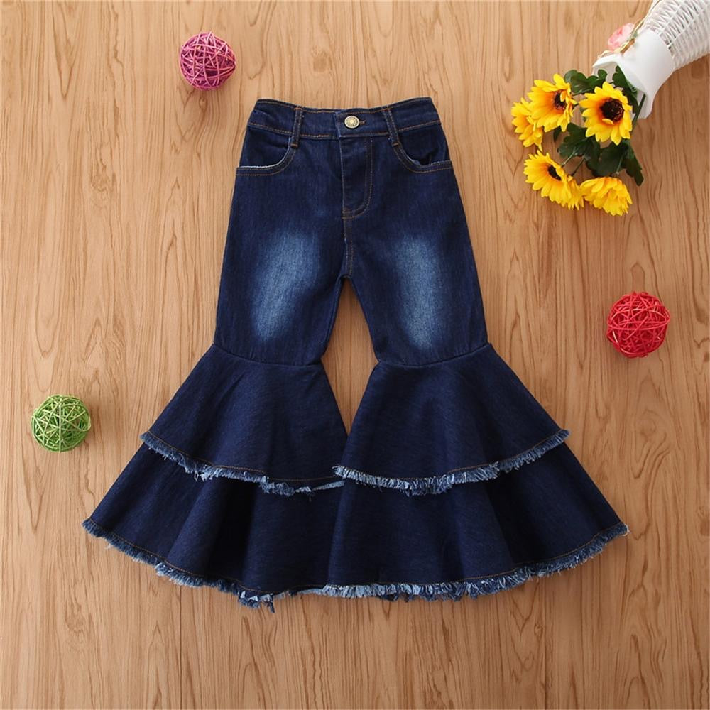 Denim Wide Leg Flares