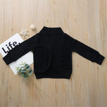 Load image into Gallery viewer, Black Long Sleeve Sweater Cardigan
