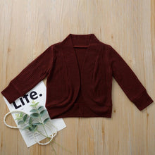 Load image into Gallery viewer, Maroon Long Sleeve Sweater Cardigan
