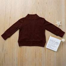 Load image into Gallery viewer, Maroon Long Sleeve Sweater Cardigan
