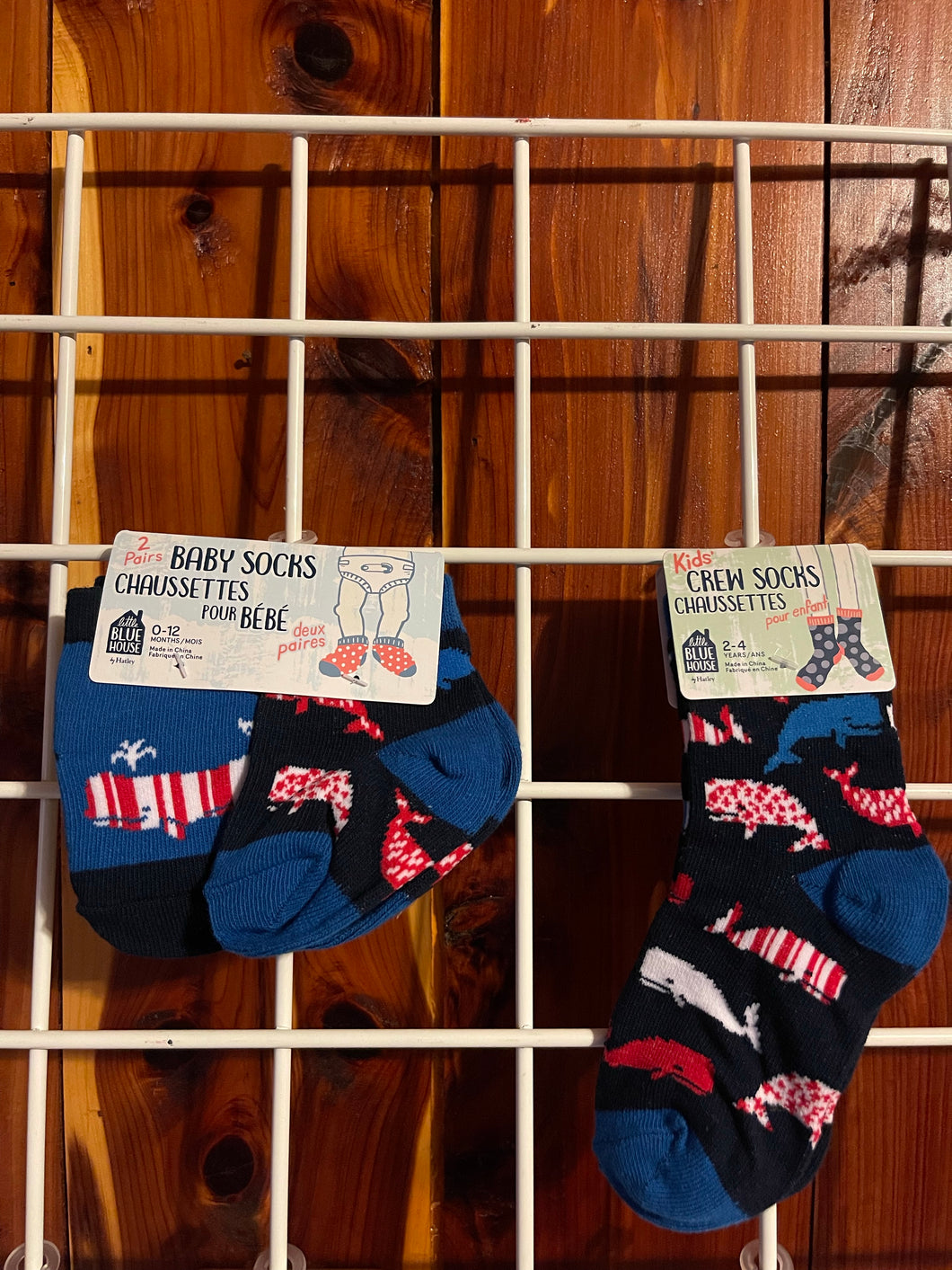 Patriotic Whale Socks