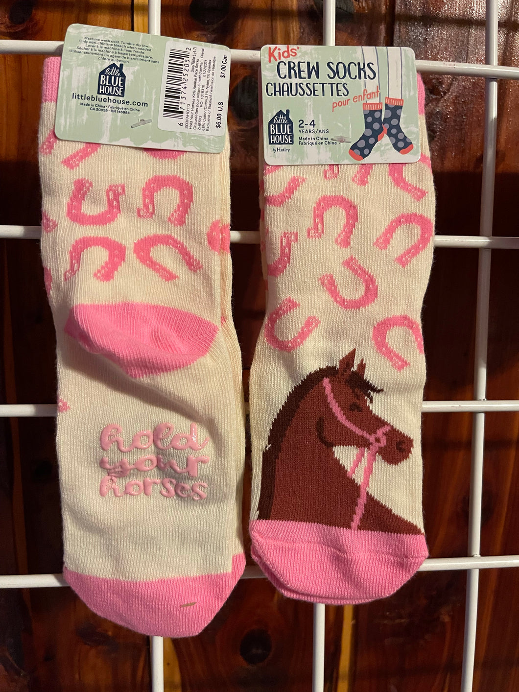 Hold Your Horses Kids Sock