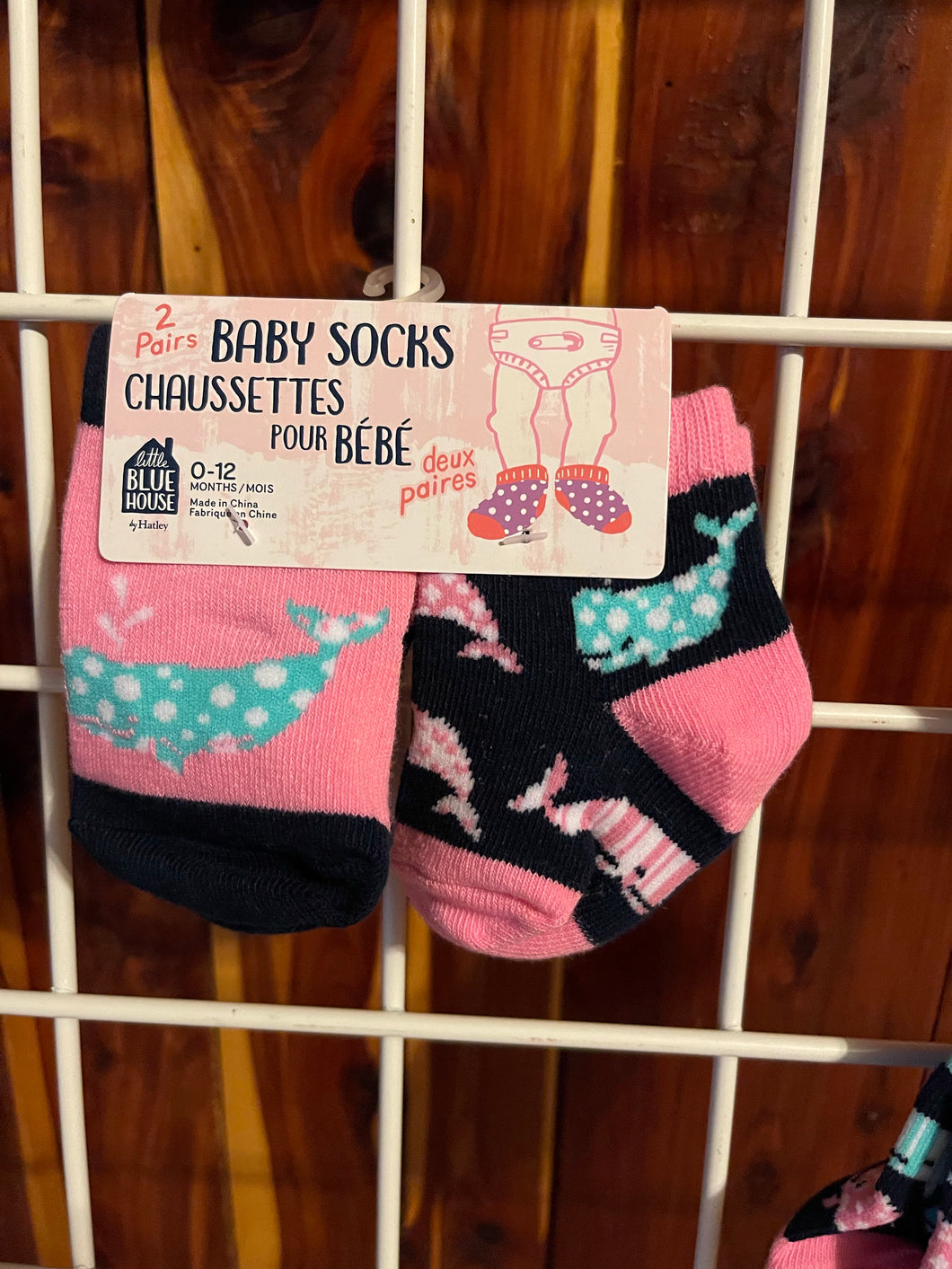 Whale of a Time Baby socks