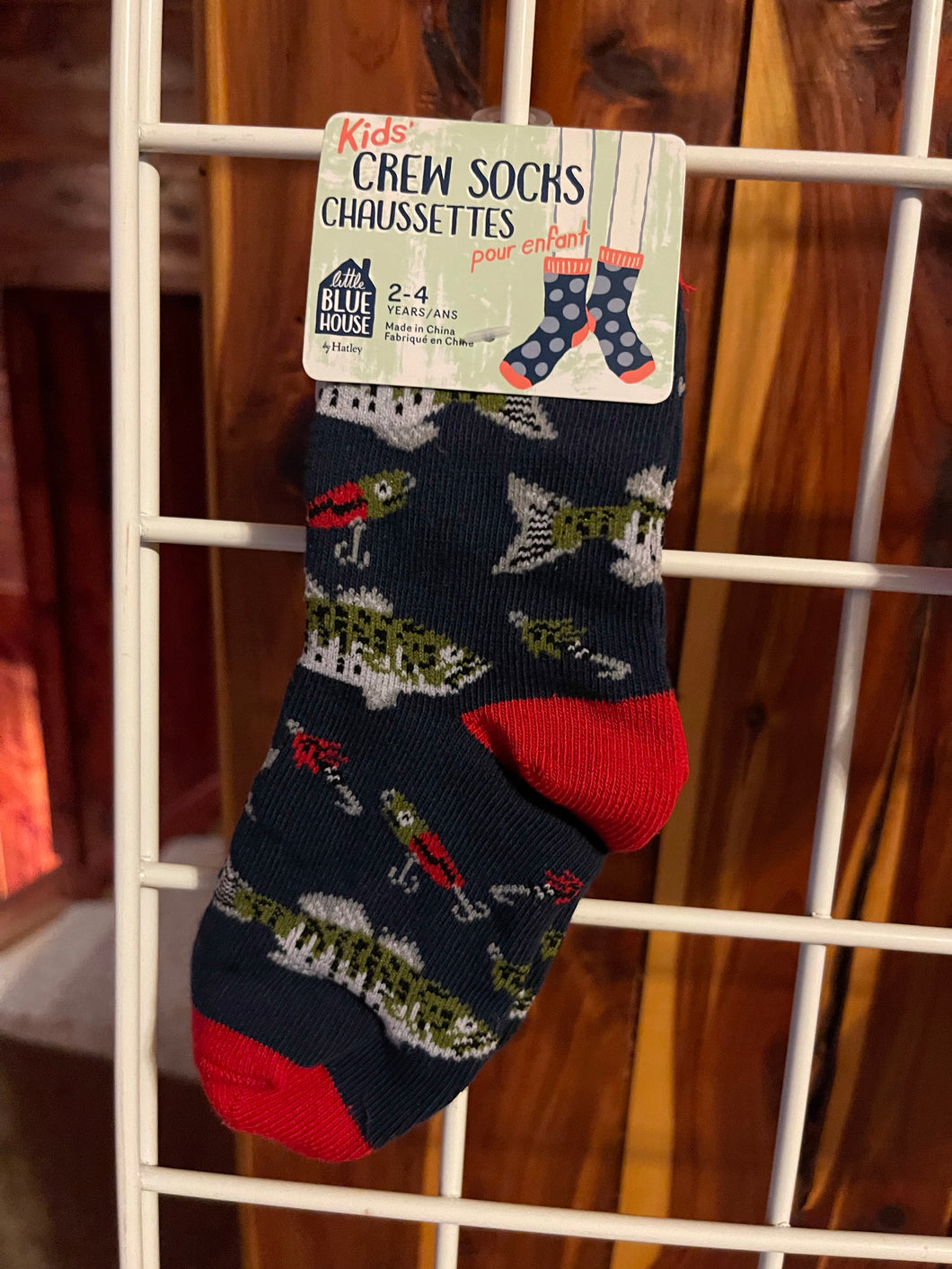 Gone Fishing Kids Sock